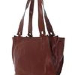 The Bridge Damen Shopper Febe Rindsleder Braun