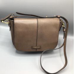 The Bridge Damen Handtasche Rindsleder Taupe Damen Leder Schnäppchen