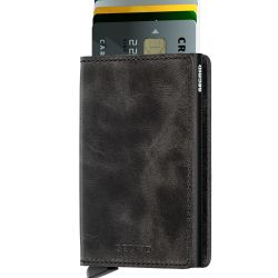 Secrid Slimwallet Schwarz Vintage Portmonees Herren