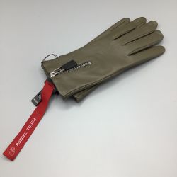 Roeckl Damen Handschuhe York Touch khaki/silber Gr��e 7,5 Handschuhe Damen & Herren