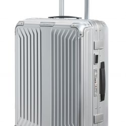 Samsonite Aluminium 4-Rad Trolly 55 cm Silber Reise & Freizeit