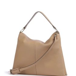 Aigner Damen Beuteltasche Savanna L Genarbtes Rindsleder Beige