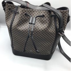 Aigner recyceltes Polyester Damen Handtasche Braun/Schwarz Damen Leder Schnäppchen