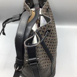 Aigner Damen Handtasche Recyceltes Polyester Braun/Schwarz