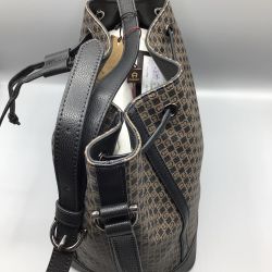 Aigner recyceltes Polyester Damen Handtasche Braun/Schwarz Damen Leder Schnäppchen