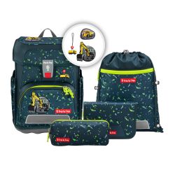 Step by Step Cloud Schulranzen Set 5-teilig Bagger Rocco