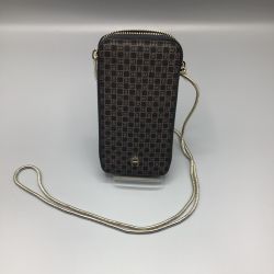 Aigner Damen Handytasche recyceltes Polyester Braun/Schwarz Damen Leder Schnäppchen