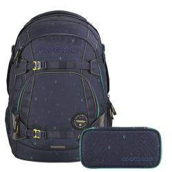 Coocazoo Schulrucksack-Set Mate 30 Lt + Pencilcase Happy Raindrops