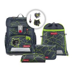 Step by Step Cloud Schulranzen Set 5-teilig Dark Cat Chiko