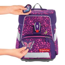 Step by Step Space Shine Schulranzen Set 5-teilig Butterfly Night Ina Schulranzen 1.-4.Klasse