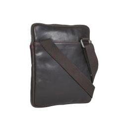 Strellson Herren Umhängetasche Bricklane Marcus Darkbrown