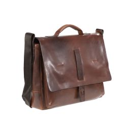 JOOP!  Herren Aktentasche Loreto Rindsleder Kreon Briefbag MHF Dark Brown Business