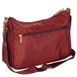 Brics X-Collection mittelgroße Schultertasche Bordeaux