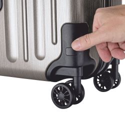 Hardware Profile Plus Volume 4-Rad Trolley 65 cm Metallic Grey Brushed 