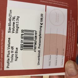 Hardware  4-Rad Trolley Profile Plus Volume 65 cm Night Blue 