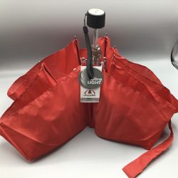 Doppler Taschenregenschirm Fiber Havanna Uni Red Regenschirme