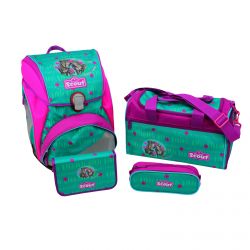 Scout Schulranzen Set 4-teilig Alpha Summer Green Schulranzen 1.-4.Klasse