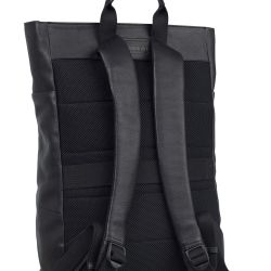 Leonhard Heyden Rucksack Genarbtes Rindsleder Hamburg Schwarz Business