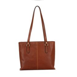 Gianni Conti Damen Shopper Cognac
