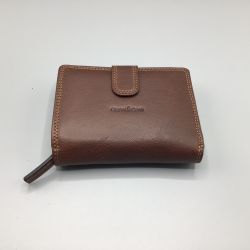 Gianni Conti Damen Geldbörse RFID Rindsleder Darkbrown
