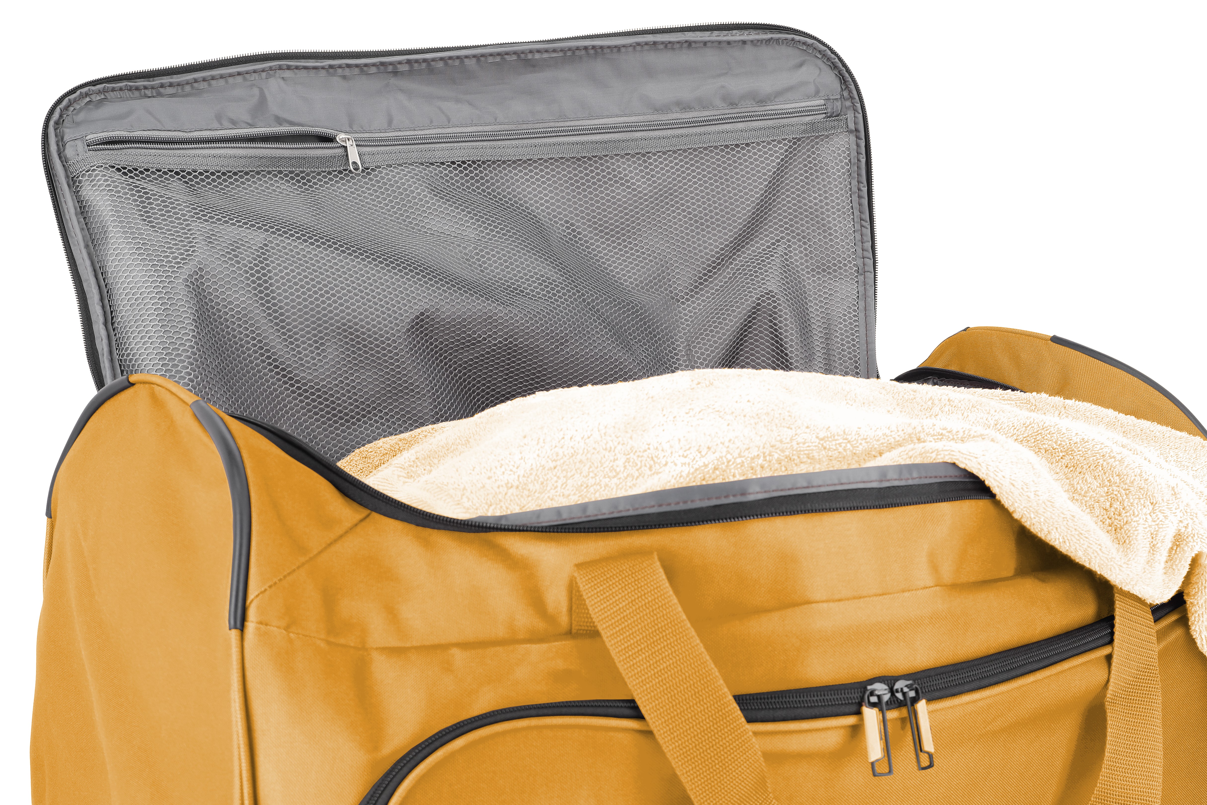 Travelite Basics Reisetasche auf Rollen Gelb Reise & Freizeit