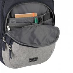 Travelite Basics Rucksack Melange Blau Grau Rucksäcke